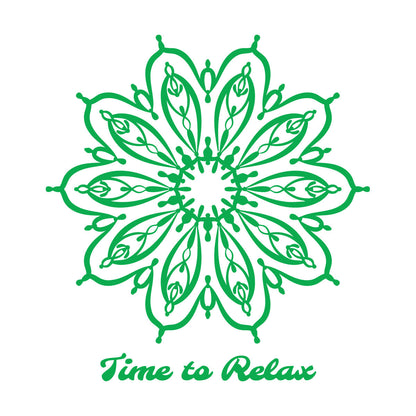 Lettering Stickers Yoga Mandala Lotus Flower Motivation Quote Can Modify And Add Information