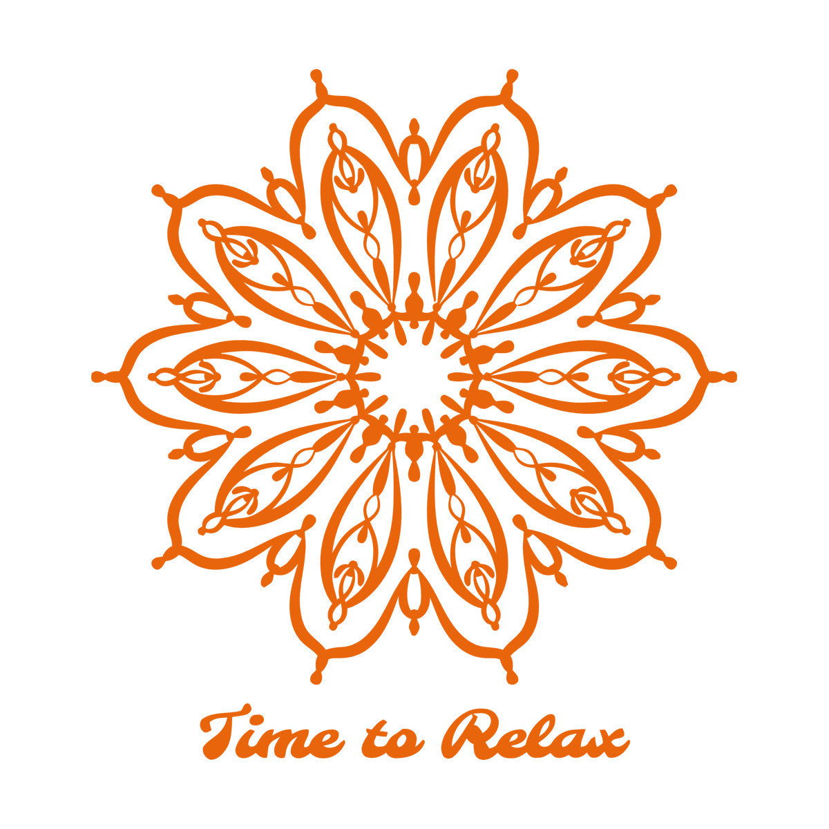 Lettering Stickers Yoga Mandala Lotus Flower Motivation Quote Can Modify And Add Information