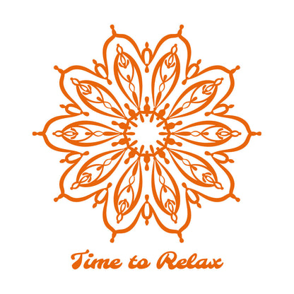 Lettering Stickers Yoga Mandala Lotus Flower Motivation Quote Can Modify And Add Information