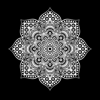 Wall Decals Paster Paper Yoga Meditation Balance Mandala Flower Ornament Art Decoration