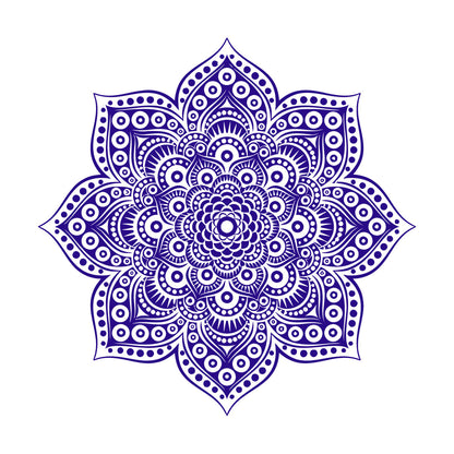Wall Decals Paster Paper Yoga Meditation Balance Mandala Flower Ornament Art Decoration