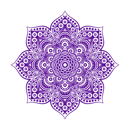 Wall Decals Paster Paper Yoga Meditation Balance Mandala Flower Ornament Art Decoration