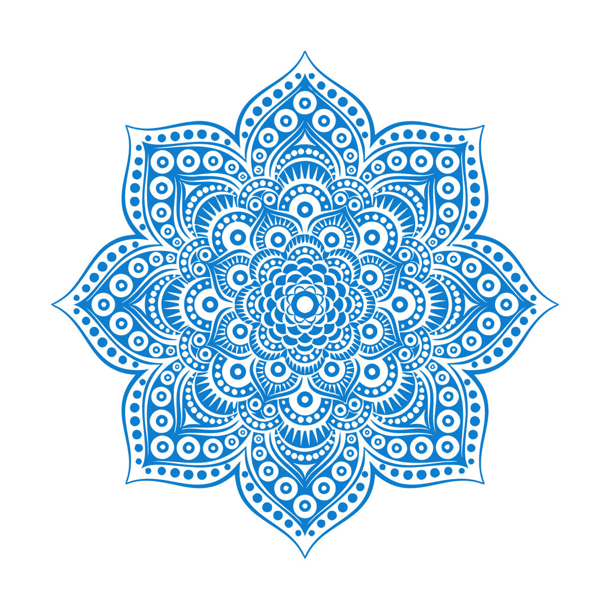 Wall Decals Paster Paper Yoga Meditation Balance Mandala Flower Ornament Art Decoration