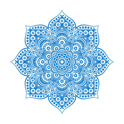 Wall Decals Paster Paper Yoga Meditation Balance Mandala Flower Ornament Art Decoration