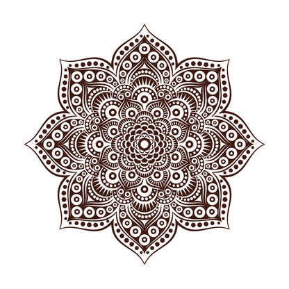 Wall Decals Paster Paper Yoga Meditation Balance Mandala Flower Ornament Art Decoration