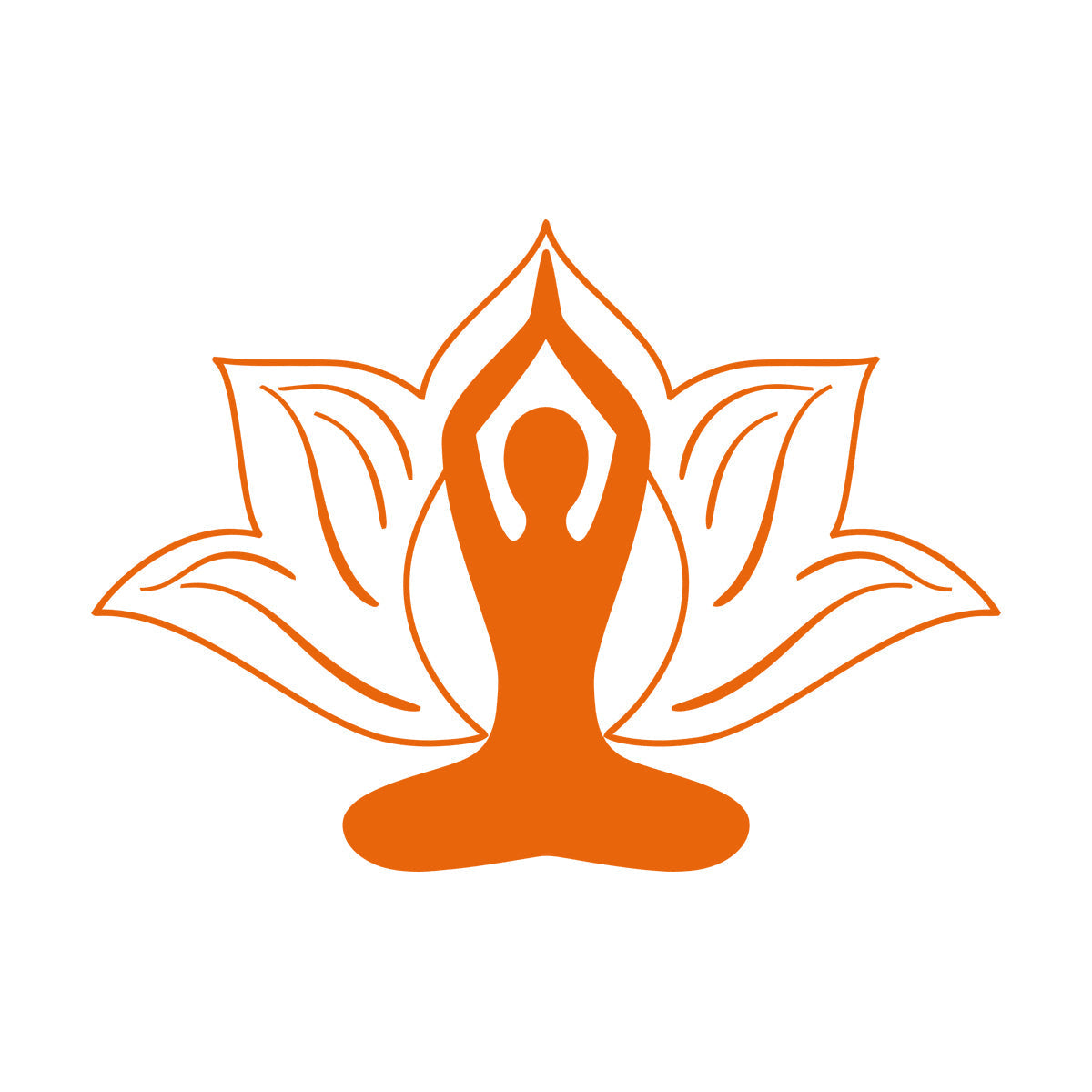 Vinyl Wall Stickers Yoga Pose Meditation Zen Flower Lotus Wall Beautification