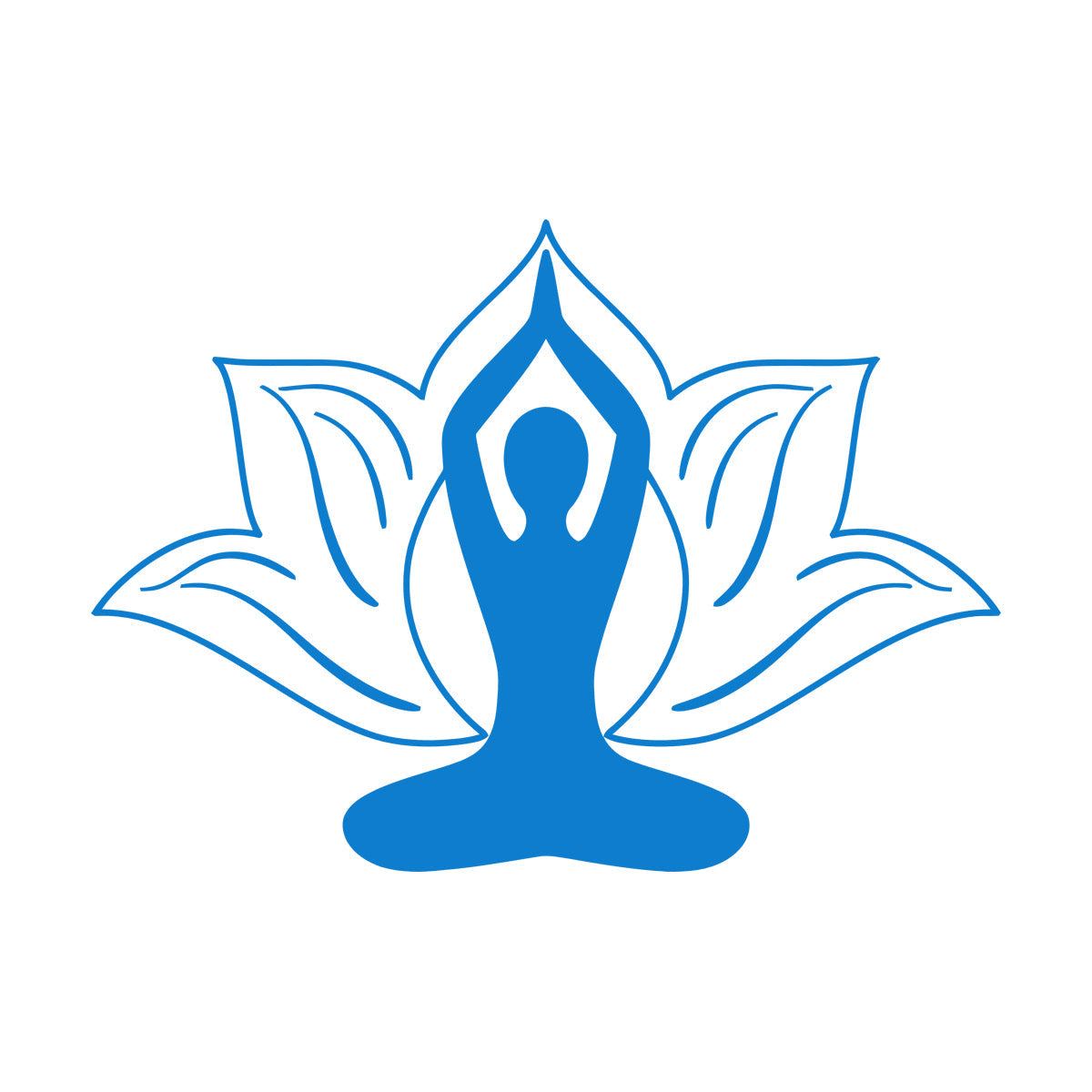 Vinyl Wall Stickers Yoga Pose Meditation Zen Flower Lotus Wall Beautification