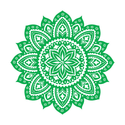 Vinyl Wall Decals Yoga Studio Mandala Lotus Flower Home Window Decals