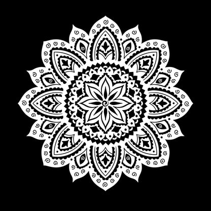 Vinyl Wall Decals Yoga Studio Mandala Lotus Flower Home Window Decals