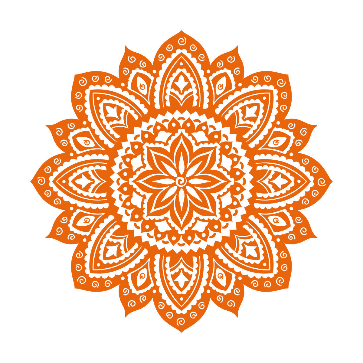 Vinyl Wall Decals Yoga Studio Mandala Lotus Flower Home Window Decals