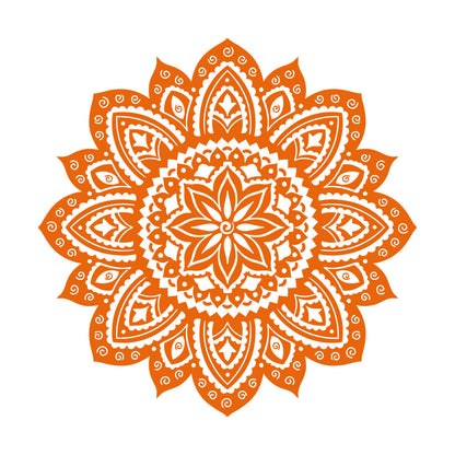 Vinyl Wall Decals Yoga Studio Mandala Lotus Flower Home Window Decals