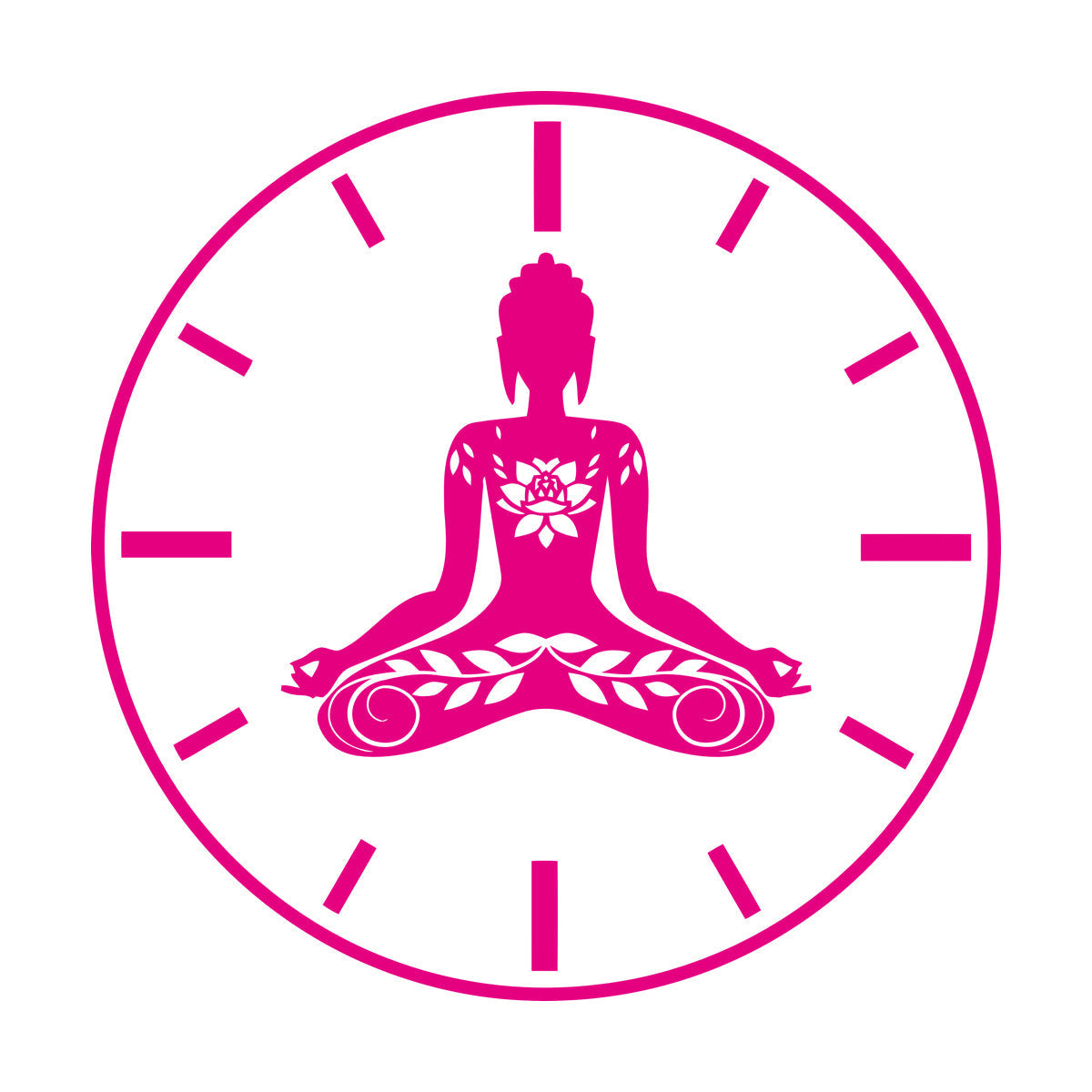 Wall Stickers Paster Paper Yoga Time Lotus Meditation Pose Zen Flowers Tattoo Culture