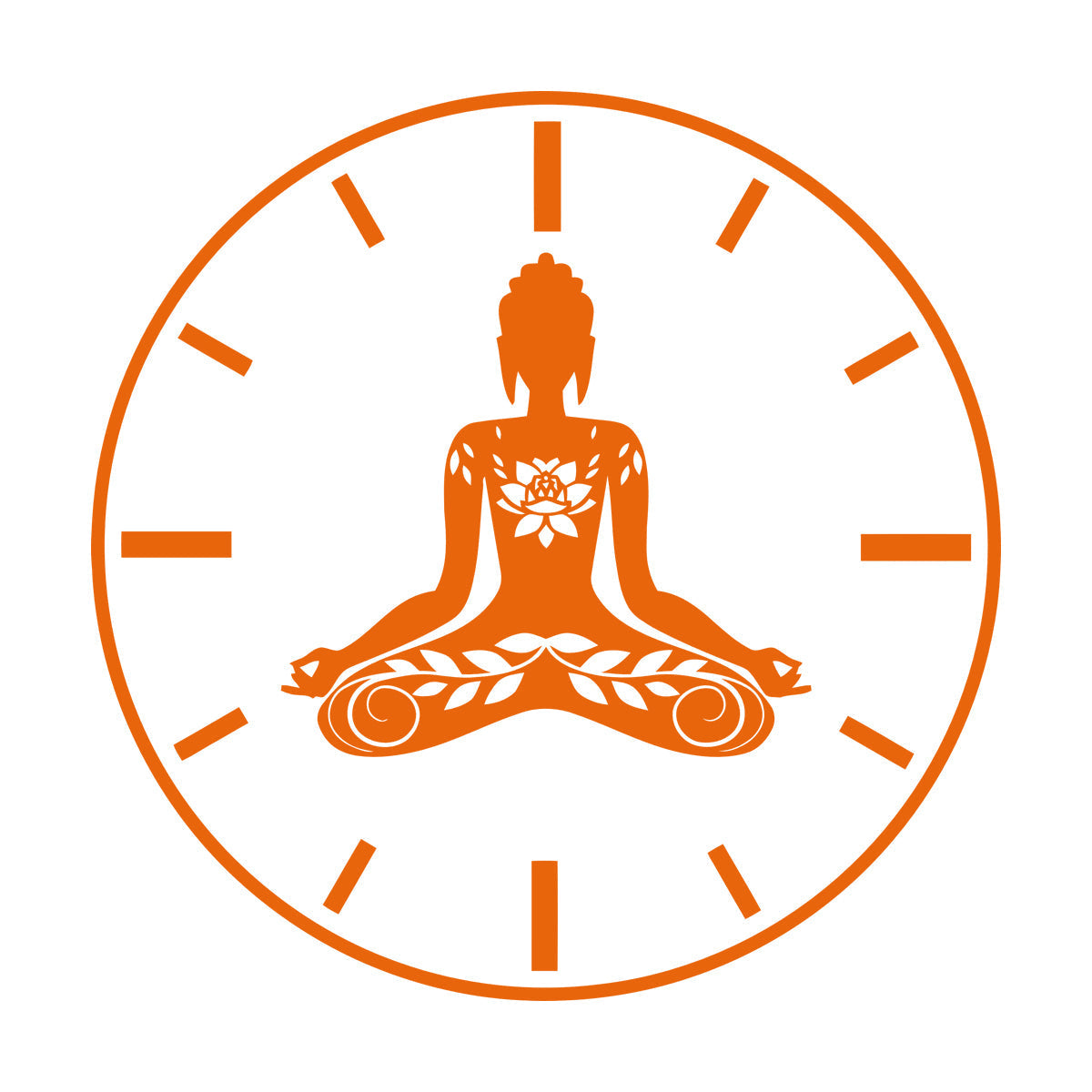Wall Stickers Paster Paper Yoga Time Lotus Meditation Pose Zen Flowers Tattoo Culture