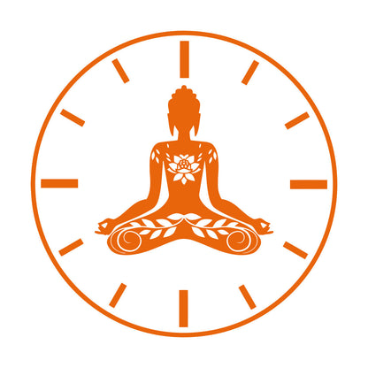 Wall Stickers Paster Paper Yoga Time Lotus Meditation Pose Zen Flowers Tattoo Culture