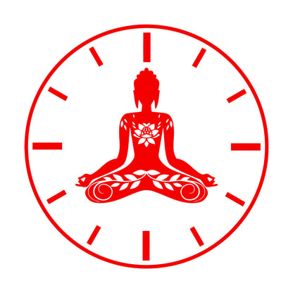 Wall Stickers Paster Paper Yoga Time Lotus Meditation Pose Zen Flowers Tattoo Culture