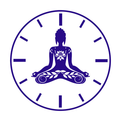 Wall Stickers Paster Paper Yoga Time Lotus Meditation Pose Zen Flowers Tattoo Culture