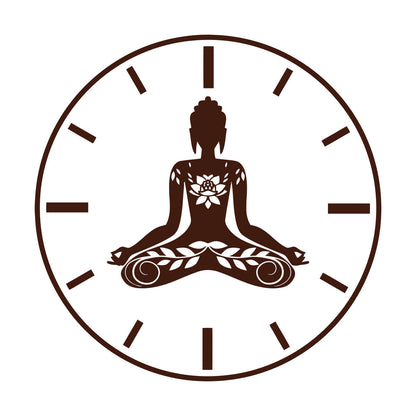 Wall Stickers Paster Paper Yoga Time Lotus Meditation Pose Zen Flowers Tattoo Culture