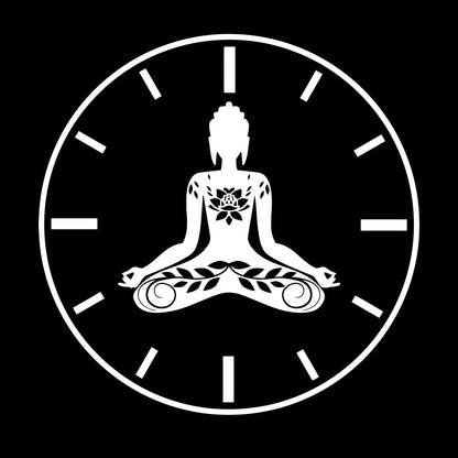 Wall Stickers Paster Paper Yoga Time Lotus Meditation Pose Zen Flowers Tattoo Culture