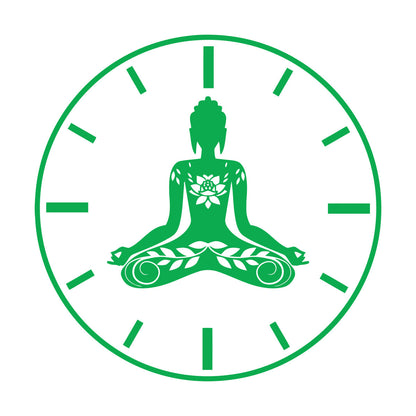 Wall Stickers Paster Paper Yoga Time Lotus Meditation Pose Zen Flowers Tattoo Culture