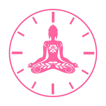 Wall Stickers Paster Paper Yoga Time Lotus Meditation Pose Zen Flowers Tattoo Culture