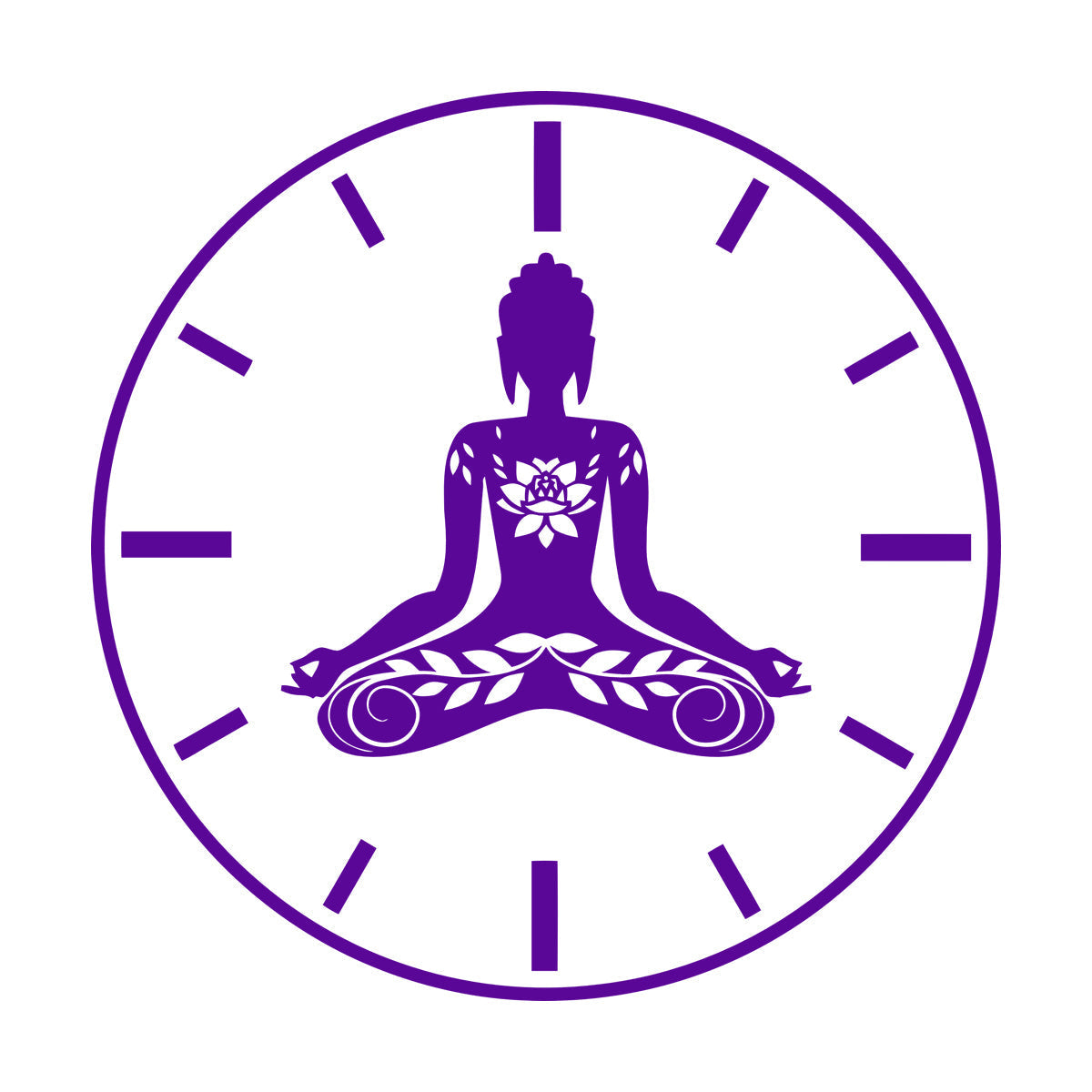 Wall Stickers Paster Paper Yoga Time Lotus Meditation Pose Zen Flowers Tattoo Culture