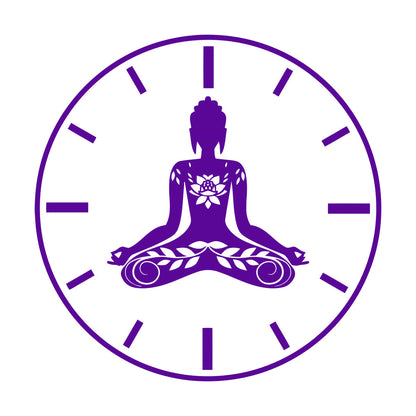 Wall Stickers Paster Paper Yoga Time Lotus Meditation Pose Zen Flowers Tattoo Culture