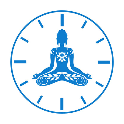 Wall Stickers Paster Paper Yoga Time Lotus Meditation Pose Zen Flowers Tattoo Culture