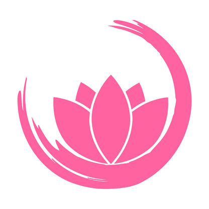 Wall Vinyl Sticker Decor Zen Enso Om Lotus Flower Bud Symbol Yoga Room Removable Without Leaving Glue