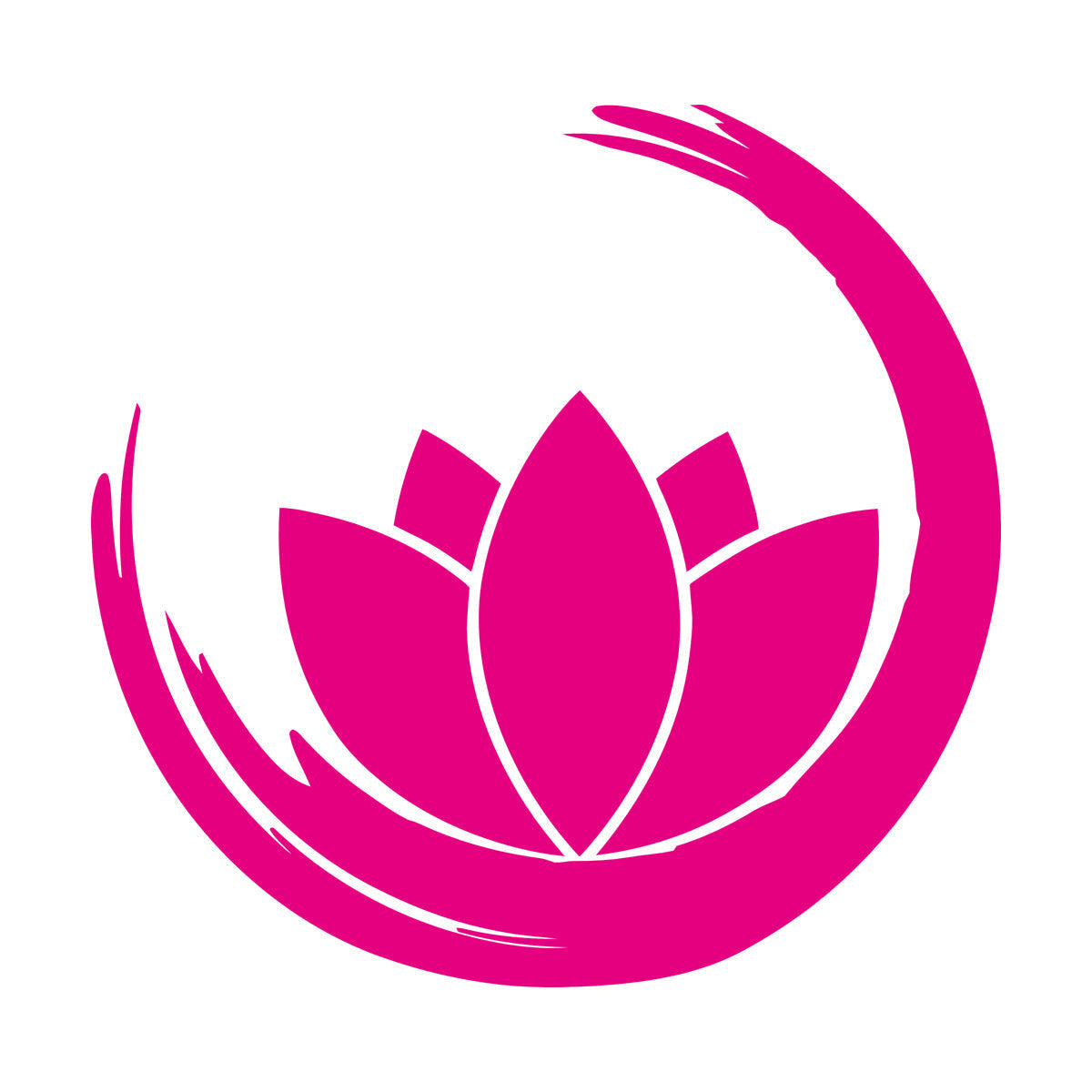 Wall Vinyl Sticker Decor Zen Enso Om Lotus Flower Bud Symbol Yoga Room Removable Without Leaving Glue