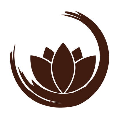 Wall Vinyl Sticker Decor Zen Enso Om Lotus Flower Bud Symbol Yoga Room Removable Without Leaving Glue