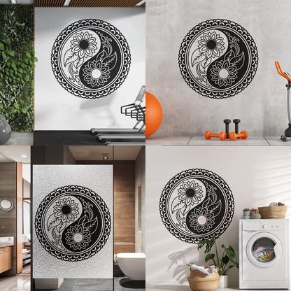 Zen Mandala Flower Buddhism Ation Fine Carving Stickers Self Adhesive