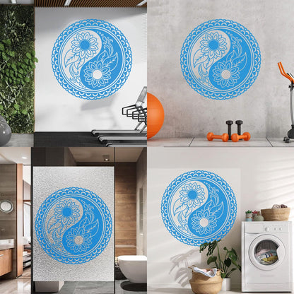 Zen Mandala Flower Buddhism Ation Fine Carving Stickers Self Adhesive