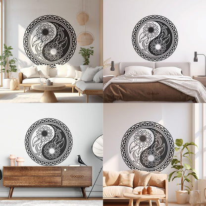 Zen Mandala Flower Buddhism Ation Fine Carving Stickers Self Adhesive