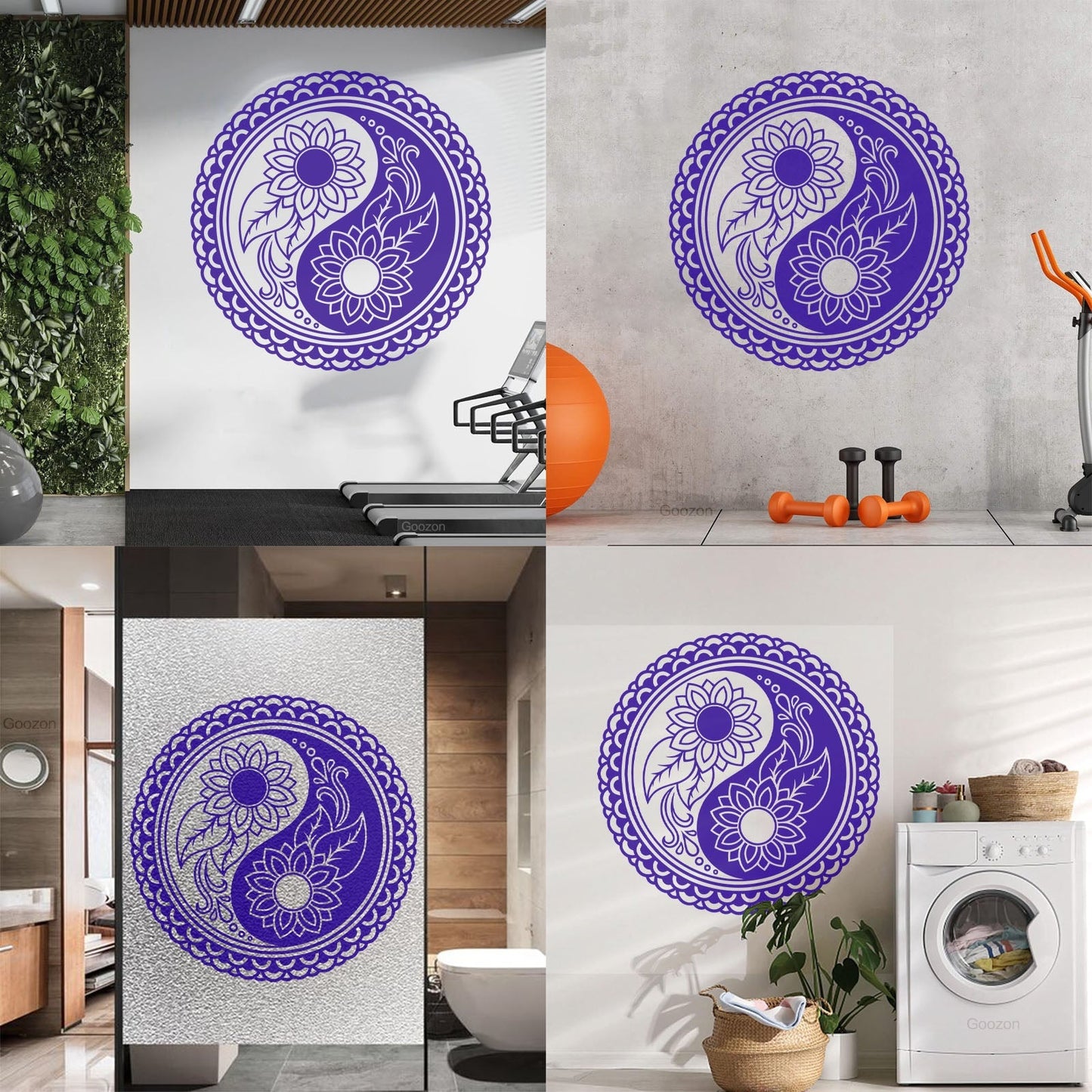 Zen Mandala Flower Buddhism Ation Fine Carving Stickers Self Adhesive