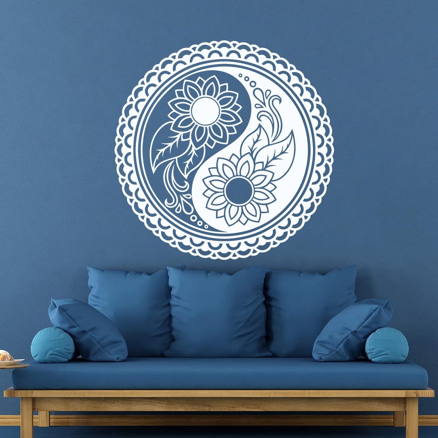 Zen Mandala Flower Buddhism Ation Fine Carving Stickers Self Adhesive