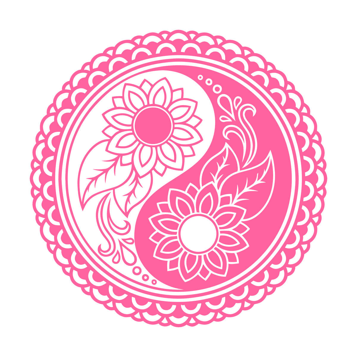 Zen Mandala Flower Buddhism Ation Fine Carving Stickers Self Adhesive