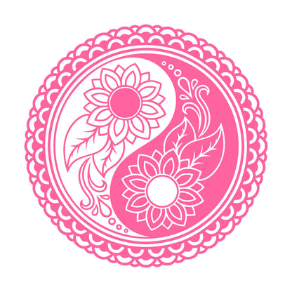 Zen Mandala Flower Buddhism Ation Fine Carving Stickers Self Adhesive
