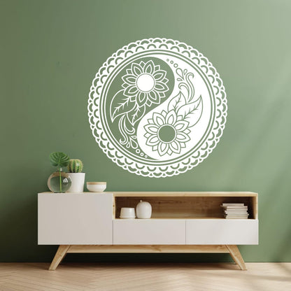 Zen Mandala Flower Buddhism Ation Fine Carving Stickers Self Adhesive