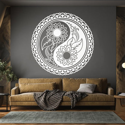 Zen Mandala Flower Buddhism Ation Fine Carving Stickers Self Adhesive