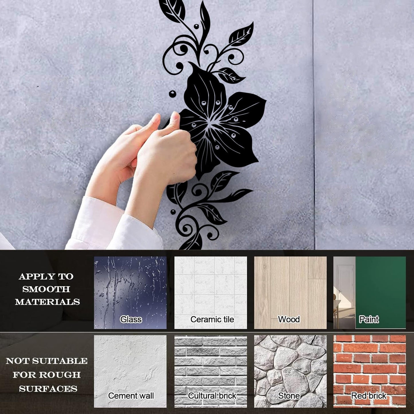 Wall Stickers Abstract Flower Arrangement Abstract Do Not Damage The Wall Surface