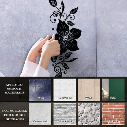 Wall Stickers Abstract Flower Arrangement Abstract Do Not Damage The Wall Surface