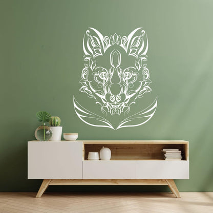Fine Carving Decals Animal Fox Predator Flowers Patterns Characters Multi Color Selection