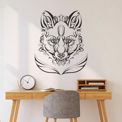 Fine Carving Decals Animal Fox Predator Flowers Patterns Characters Multi Color Selection
