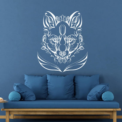 Fine Carving Decals Animal Fox Predator Flowers Patterns Characters Multi Color Selection