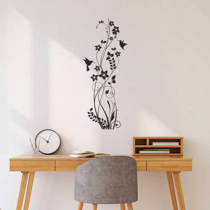 Wall Decals Pvc Beautiful Home Ation Flower Birds Patterns Multiple Size Options