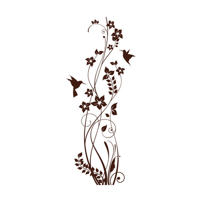 Wall Decals Pvc Beautiful Home Ation Flower Birds Patterns Multiple Size Options
