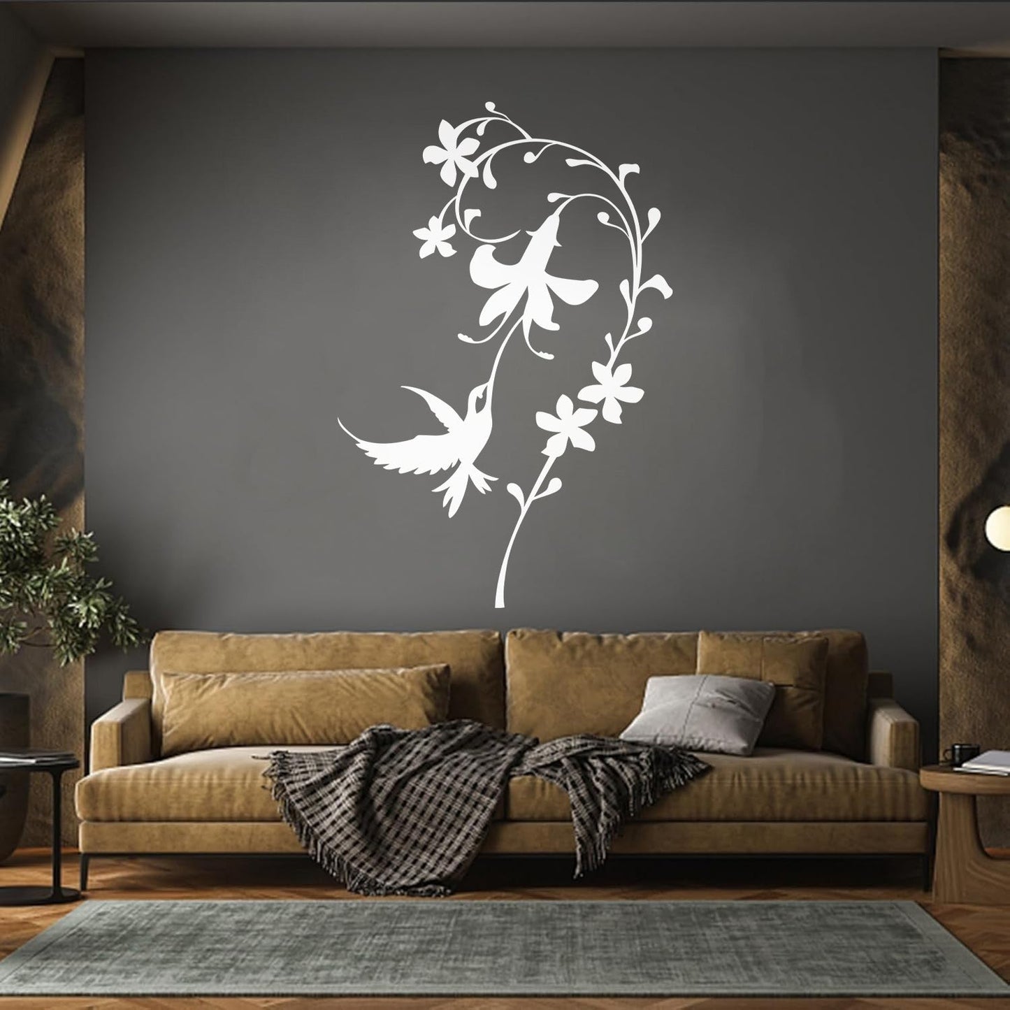 Vinyl Wall Stickers Bird Flower Beautiful Home Personalized Customization