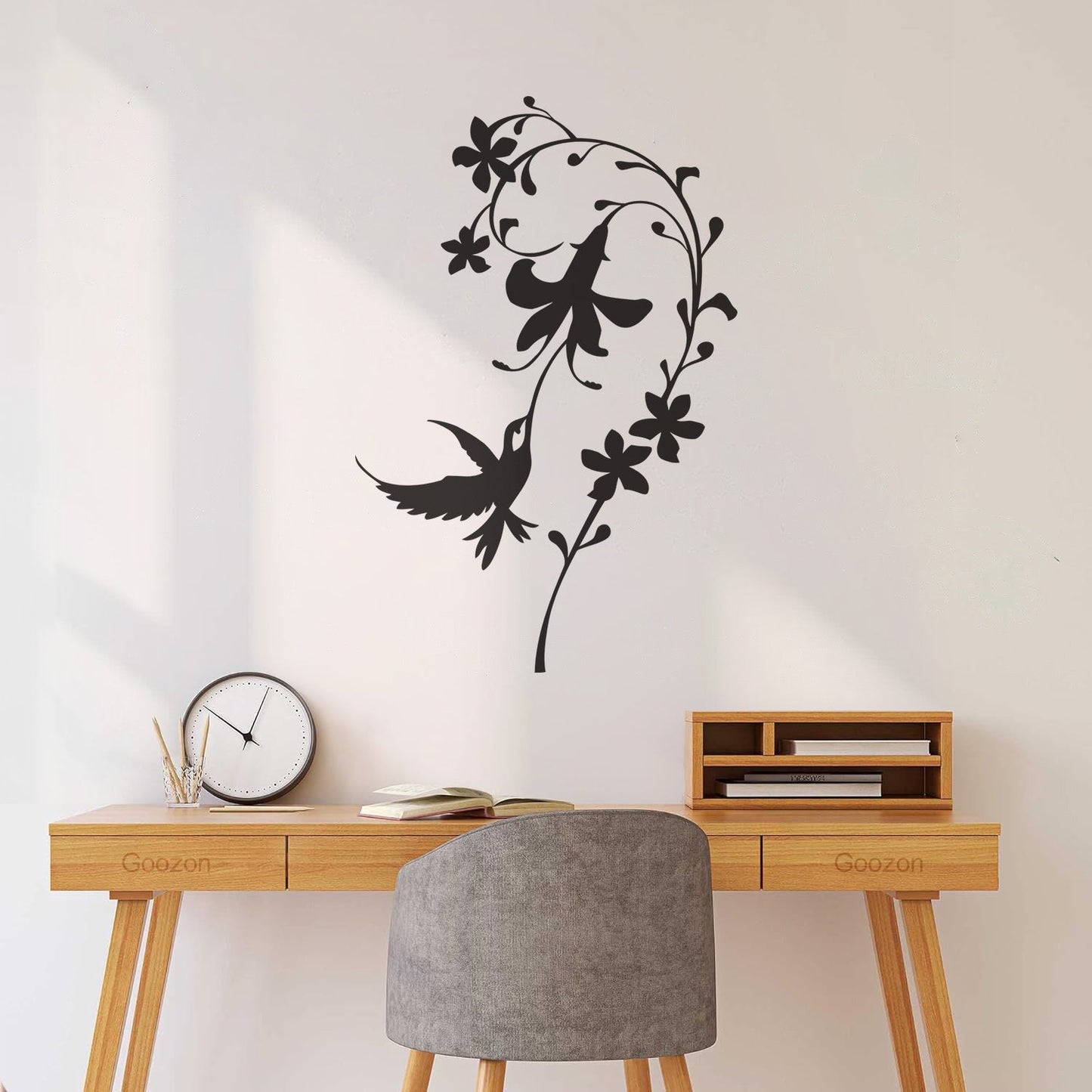 Vinyl Wall Stickers Bird Flower Beautiful Home Personalized Customization