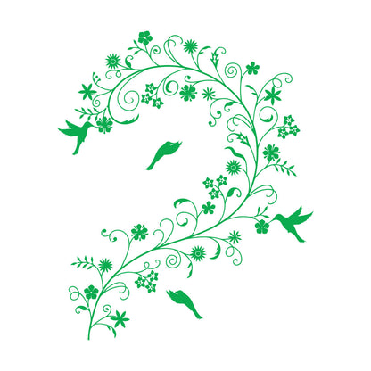 Wall Decals Branch Flowers Birds Ation Can Modify And Add Information