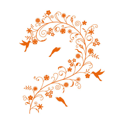 Wall Decals Branch Flowers Birds Ation Can Modify And Add Information